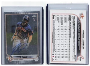 2022 Topps Chrome Rookie Autograph Auto #RDA Ronnie Dawson - Houston Astros - Bild 1 von 1