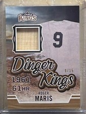 2020 Leaf Lumber Kings ROGER MARIS Dinger Kings Game Used Bat 09/15