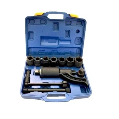 GRECOSHOP Moltiplicatore di forza per bulloni in valigetta + set 7 bussole