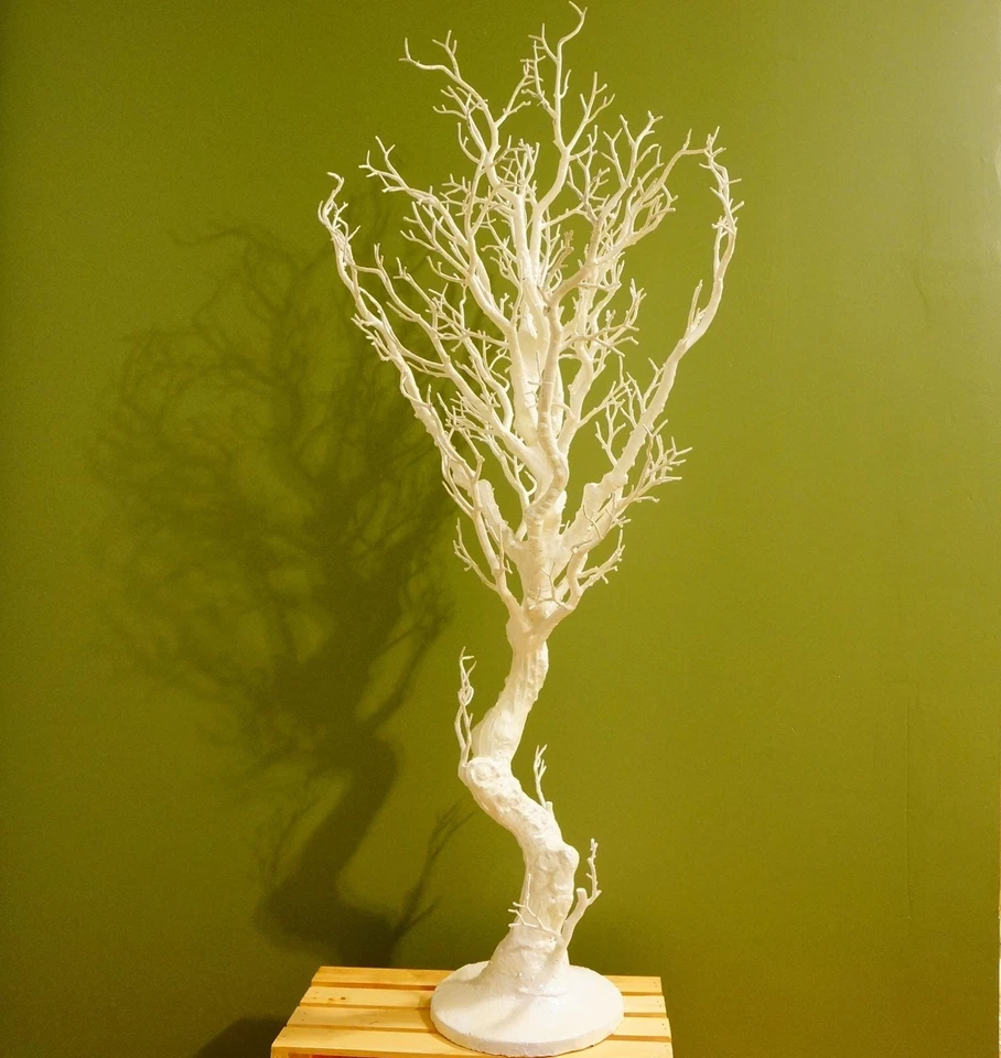Centro de mesa árbol manzanita 48" BLANCO decoración de exhibición de fiesta de boda Foto 1 de 2