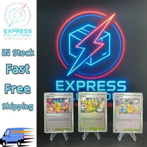 Juego de 3 Cartas Promocionales Pokémon Chino 004/004 Pikachu Ceremonia de Celebración del Jugador - Imagen 1 de 4