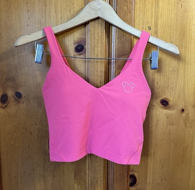 Sutiã esportivo feminino Lululemon 4 Disney Align regata rosa Mickey Mouse academia ioga - Imagem 1 de 4