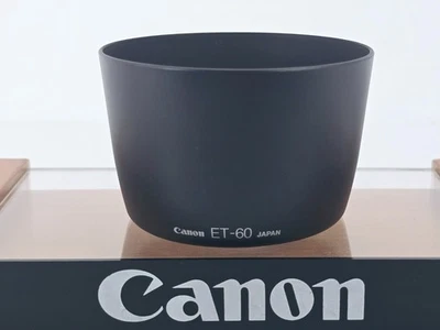 🌸[Casi COMO NUEVO] Parasol de plástico Canon ET-60 para EF 75-300 mm 55-250 mm de Japón Foto 1 de 4