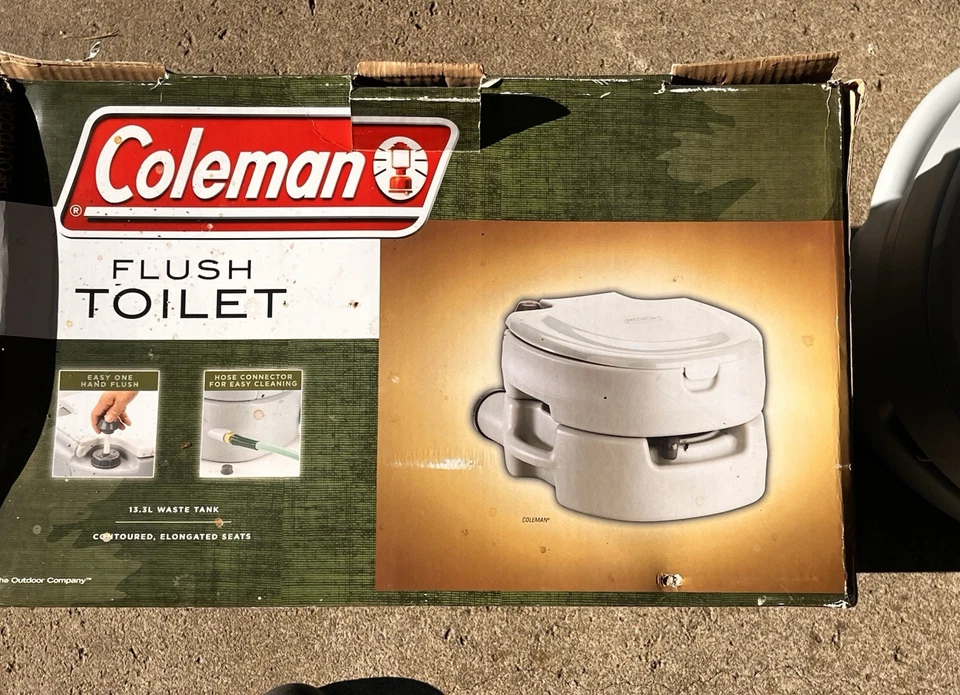 Inodoro portátil Coleman 13,3 litros equipo de camping modelo # 2000003271 Foto 1 de 4