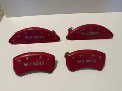 Cubiertas de pinza MGP 26229SMGPRD rojo brillante con kit completo de grabado MGP, 4 piezas Foto 1 de 4