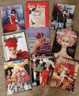 De colección 1988 1989 1991 1996 Barbie Revista Coleccionista Barbie Bazaar Lote De 9 Foto 1 de 4