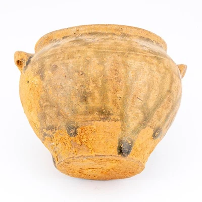 Antique Chinese Tang Dynasty Ceramic Sancai Glaze Miniature Pot Early Period - Image 1 of 4