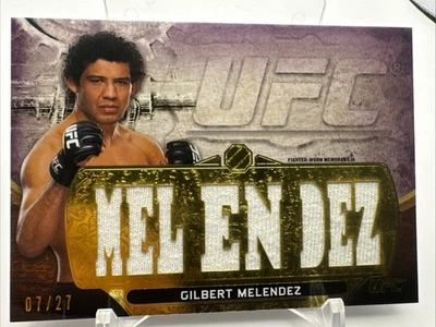 Gilbert Melendez 2014 Triple Threads Relic 7/27 UFC- 1985 - Image 1 of 2