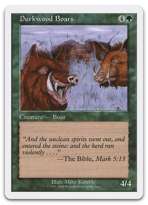 Durkwood Boars (LP) Starter 2000 S00 Magic MTG - Image 1 of 2