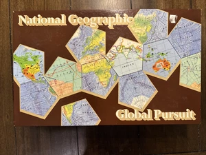 Vintage 1987 National Geographic Brettspiel Global Pursuit KOMPLETT  - Bild 1 von 12