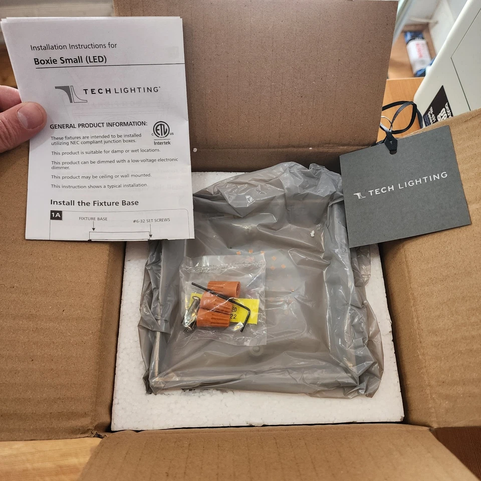 Tech Lighting 700BXSC-LED Boxie Small LED Flush Mount Ceiling Fixture - Chrome - Image 1 of 4