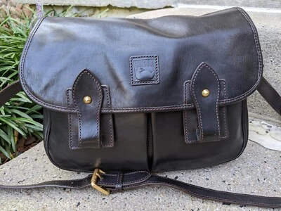 Dooney & Bourke Florentine 🖤 Black Saddle Bag Crossbody - Image 1 of 4