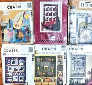 Lote de 6 McCalls Simplicity Patrones Artesanales NAVIDAD Edredones Gatos Guardería SIN CORTAR - Imagen 1 de 3