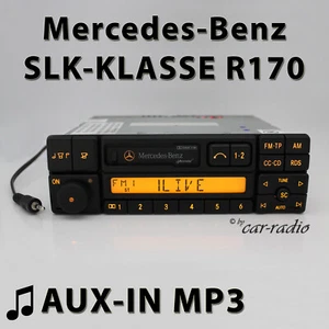 Mercedes R170 Radio Special BE2210 MP3 AUX-IN Classe SLK C170 Radio a cassette RDS - Foto 1 di 10