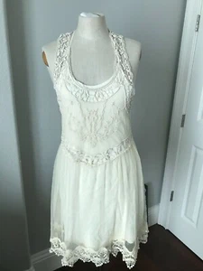 Vestido Hollister Art Deco Ocasión Especial Vintage Tul y Encaje Forrado Espalda Corredora  - Imagen 1 de 12