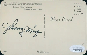 Johnny Mize New York Yankees Signed 3.5x5.5 Post Card JSA Authenticated - Picture 1 of 3