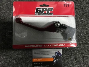 RED SPP Unbreakable Folding Clutch Lever Fits HONDA CRF250X 2012 2013 2014 2015 - Picture 1 of 11