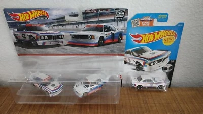 Coche de carreras BMW 3.0 CSL Hot Wheels '73 BMW 320 Grupo 5 Real Plus '73 CSL #68 Bonus Foto 1 de 4