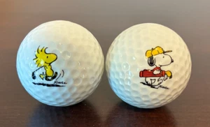 Peanut's Golfing Snoopy & Woodstock Logo Golf Balls by Club de Golf EXCELLENT - Picture 1 of 3