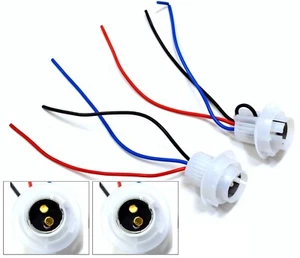 Universal Pigtail Wire Female Socket 1157 W Two Harness Stop Brake Replace Plug - Picture 1 of 7