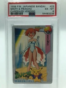 PSA 6 Excellent MINT Pokemon Japanese Bandai Carddass 1998 Misty Pikachu #23 - Bild 1 von 2