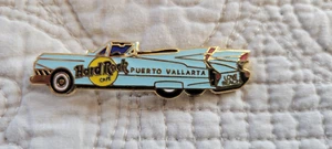 Hard Rock Cafe Pin Puerto Vallarta Mexico Blue Cadillac Convertible - Bild 1 von 4