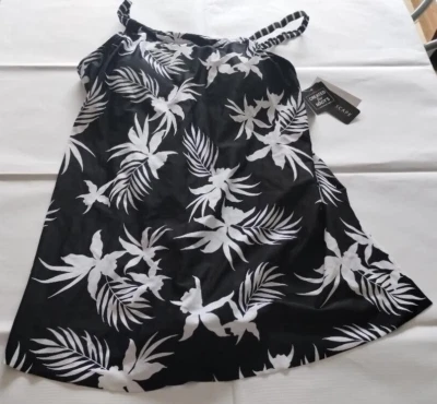 Island Escape Black/White One Piece Waist/Thigh Minimizer Size 6 - Изображение 1 из 2