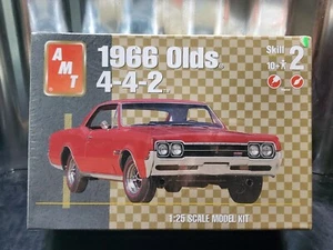 AMT 1966 '66 Olds 442 Sealed 1:25 Scale Plastic Model Kit 31213 - Picture 1 of 7
