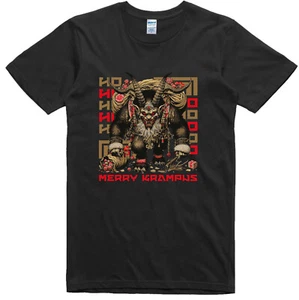 Mens Chritmas T Shirt Funny Krampus Alternative X Mas 100% Cotton Tee - Picture 1 of 1