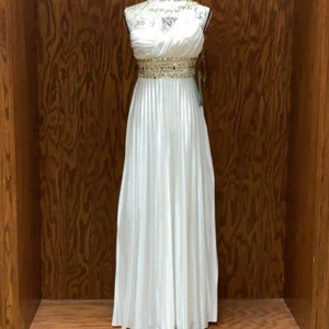 My Michelle One Shoulder Pleated Jeweled Gown - Picture 1 of 14