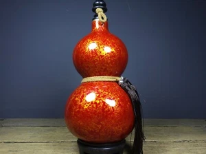 Old Tibetan lacquer gourd, lucky luck, wealth, blessings, warding off evil - Picture 1 of 9