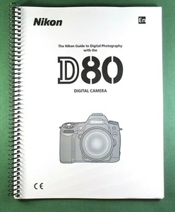 Nikon D80 Instruction Manual: 162 Pages & Protective Covers - Picture 1 of 1