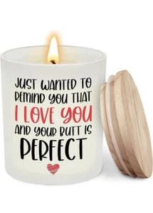Scented Candle For Wife, Girlfriend, Mom With Lavender Lemon Scent Lasts 50 Hour - Picture 1 of 6