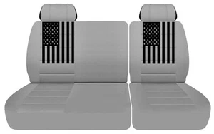 Fundas de asiento para camioneta se adaptan a Chevrolet C/K 1500 de 1988 a 1994 plata 40/60 banco dividido - Imagen 1 de 5