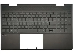 Genuine HP Envy 15-EE Palmrest Cover Keyboard Swiss Black L93119-BG1 - Photo 1/2