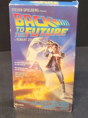 1986 Back to the Future VHS MCA Yellow GOLD Logo RARE VCR Video Tape - Image 1 of 4