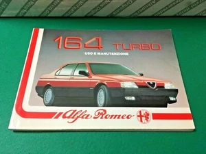 ALFA ROMEO LIBRETTO USO E MANUTENZIONE 164 TURBO EDIZIONE 03-1988 - Foto 1 di 2