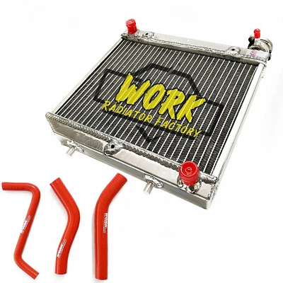 Radiador de aluminio + manguera roja para Honda TRX450 TRX450R TRX450ER 2004-2009 2005 07 Foto 1 de 4