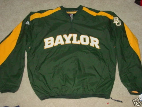 Jaqueta de beisebol BAYLOR BEARS Athletics Warm-Up MAJESTIC NOVA tamanho..... MÉDIO - Imagem 1 de 3
