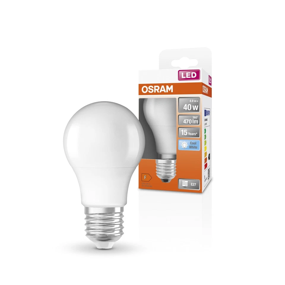OSRAM Lampada LED Star Classic A40 a LED per attacco E27, forma a pera, asp eZMQ - Immagine 1 di 1
