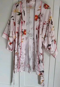Ted Baker Floral Pattern Multicoloured Dressing Gown Kimono Robe Size 8_10 - Picture 1 of 6