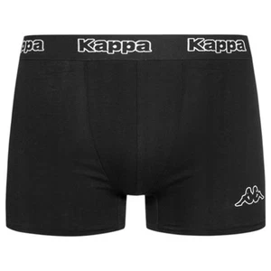 6 x Kappa Mens Black/Black Boxer Shorts Comfy Trunks - Picture 1 of 8