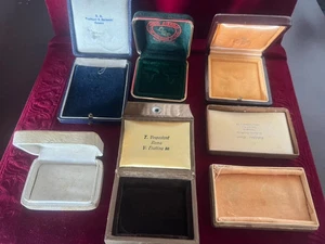 🔴  Scatole gioielli astucci custodie lotto 6 PEZZI vintage - Picture 1 of 7