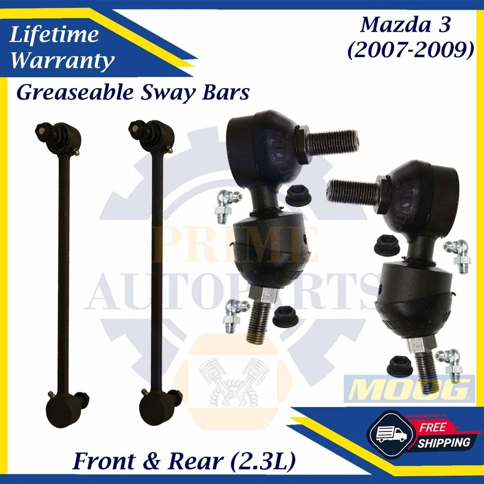 Barra estabilizadora delantera y trasera engrasable MOOG OEM para Mazda 3 2007-2009 9 años Warra. Foto 1 de 4