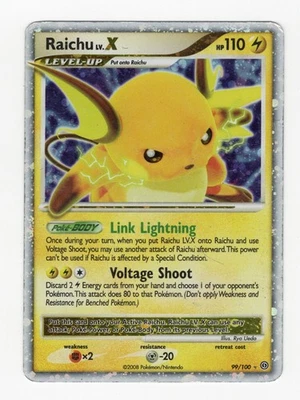 2008 Pokemon Raichu LV.X - 99/100 - Stormfront Ultra Rare HP (See Desc) - Image 1 of 4