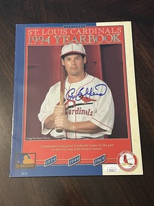 Greg Jefferies Signed 1994 Cardinals Yearbook JSA!!! - Picture 1 of 4