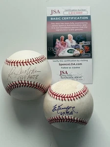 Ed Kranepool & Ron Swoboda 1969 Mets Inscribed Signed Official Baseballs JSA COA - Picture 1 of 3
