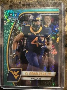 2024 Bowman University Chrome - CJ Donaldson Jr. #43 Aqua Mini-Diamond Refractor - Picture 1 of 2