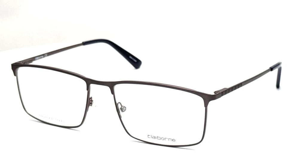 Anteojos Liz Claiborne CB274 FRE rectangulares gris mate para hombre 56 mm Foto 1 de 4