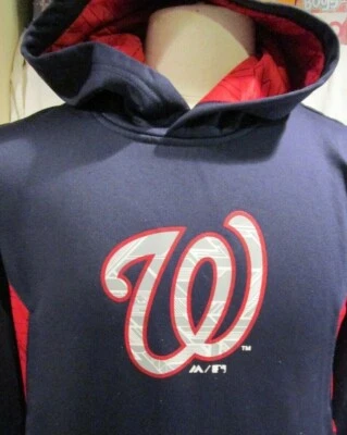 Majestic MLB Washington Nationals Youth 14-16 Hoodie, Blue - Image 1 of 4